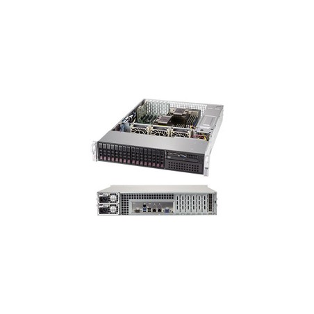 Supermicro 2U Bare 2XEON C621 16X2.5HS/1200WR 4TB SAS3 2X10G 5PCIE