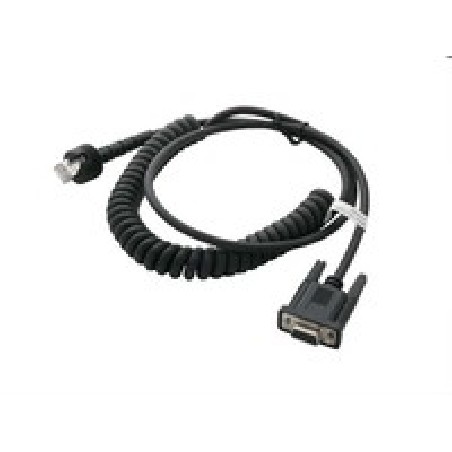 Cable CAB-559, RS-232 POT@9, 9P, Female, Coiled, 2.4 m / 7.8 ft., IP67