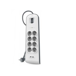 Belkin Surge Plus Eight Fold/ 2.4 A/2 Universal USB Charg Port/ 2 M