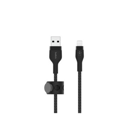 PRO FLEX LIGHTNING/USB-A SILICO/USB-A SILICONE CABLE APPLE CERTI CAA010BT2MBK