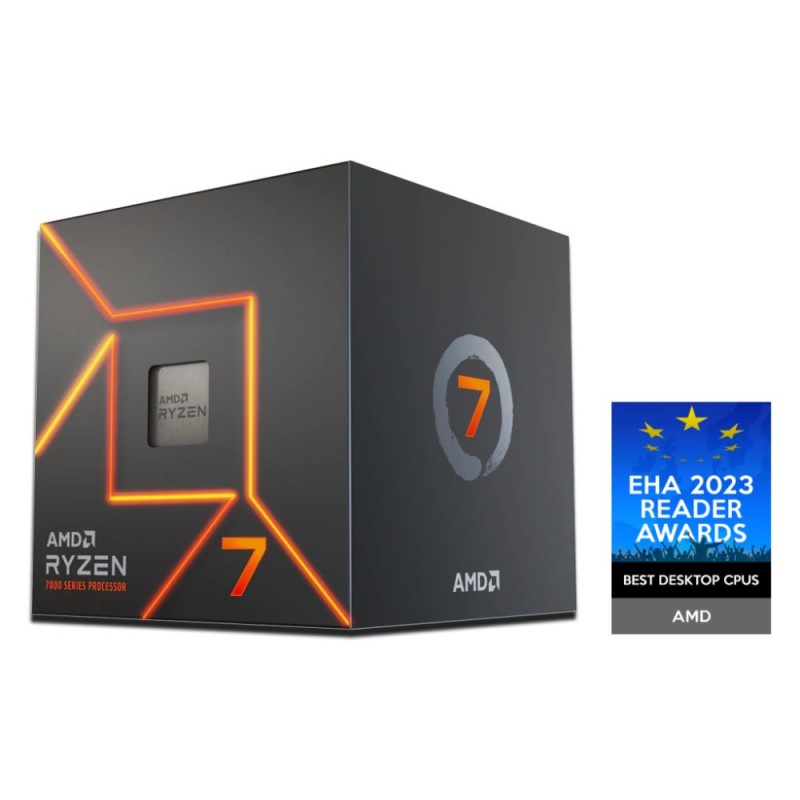 CPU AMD RYZEN 7 7700, 8-core, 3.8GHz, 40MB cache, 65W, socket AM5, BOX