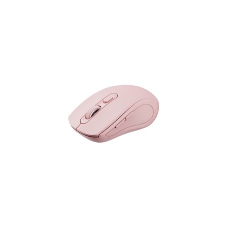 C-TECH myš Dual mode WLM-12PK, bezdrátová, 1600DPI, 6 tlačítek, růžová, USB nano receiver