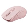 C-TECH myš Dual mode WLM-12PK, bezdrátová, 1600DPI, 6 tlačítek, růžová, USB nano receiver