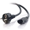Cable, 1.8 meter, CEE 7/7 (European Standard) male plug to C13 (US standard) female connector