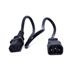 Zebra IEC Cable, C13 TO C14, 0.5M From Power Distribution TO Cradle X 1 Per Shelf/Shared Cradle