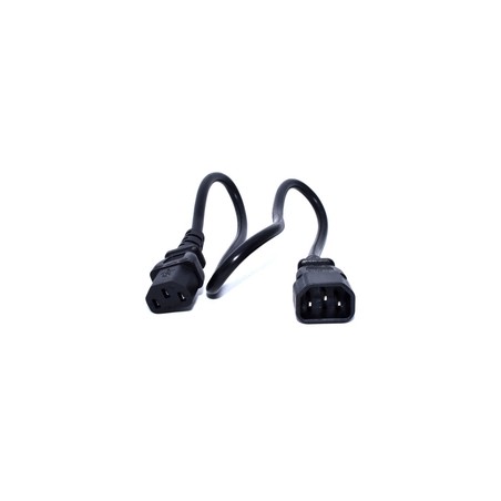 Zebra IEC Cable, C13 TO C14, 0.5M From Power Distribution TO Cradle X 1 Per Shelf/Shared Cradle