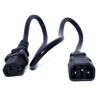 Zebra IEC Cable, C13 TO C14, 0.5M From Power Distribution TO Cradle X 1 Per Shelf/Shared Cradle