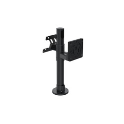Ergonomic Solutions VESA: 400MM Pole W/ 0.80 Cable/Black Back-TO-Back Screen Mount