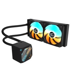 GIGABYTE Vodní chladič GAMING 240, 2x120mm, ARGB, LGA1851, AM5, černá