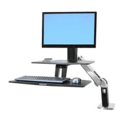 Ergotron WorkFit-A With Suspended Keybrd/HD 5IN And WS Polished Aluminum