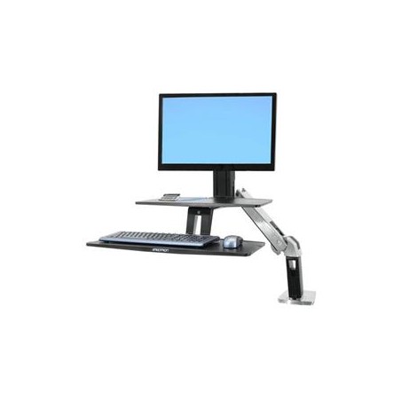 Ergotron WorkFit-A With Suspended Keybrd/HD 5IN And WS Polished Aluminum