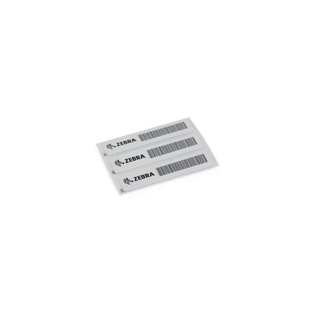 Label, RFID, 4.33x0.51in (110x13mm) Printable White PET, High Performance Adhesive, 3in (76.2mm) core, 869MHz, 1000/roll