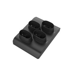 Zebra CS6080 Cordless: 4-Slot Battery Cradle Adapter Cup, INDUCTIVE, Midnight Black
