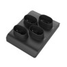 Zebra CS6080 Cordless: 4-Slot Battery Cradle Adapter Cup, INDUCTIVE, Midnight Black