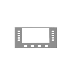 IP PHONE 8800 SERIES/SILVER BEZEL IN
