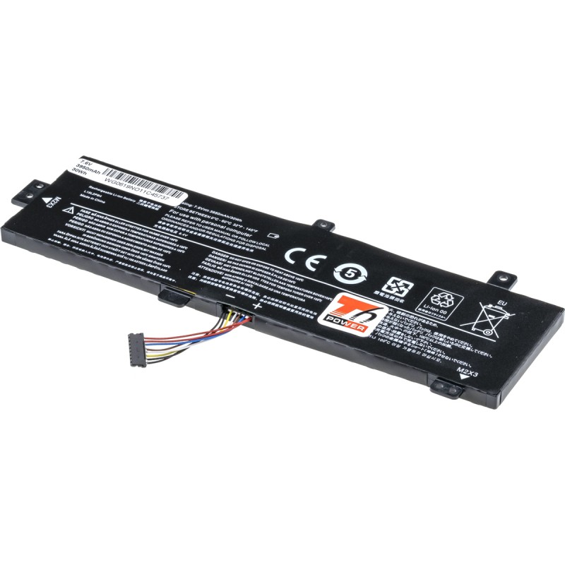 Baterie T6 Power Lenovo IdeaPad 310-15IKB, 310-15ABR, 510-15IKB, 3950mAh, 30Wh, 2cell, Li-pol