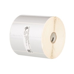 Zebra Label, Polyester, 101.6MMX50.8MM Thermal Transfer, Z-Ultimate 3000T Silver, Permanent Adhesive, 25MM Core