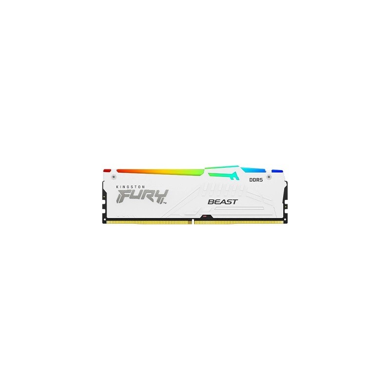 Kingston FURY Beast White/DDR5/16GB/5200MHz/CL40/1x16GB/RGB/White