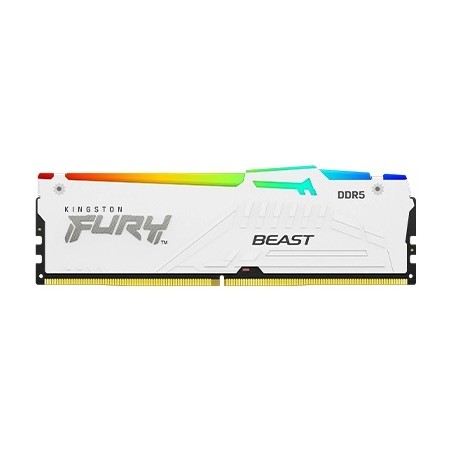 Kingston FURY Beast White/DDR5/16GB/5200MHz/CL40/1x16GB/RGB/White