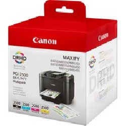 Canon Ink PGI-2500 BK/C/M/Y Multi/Ink Value Pack (Black Colour)
