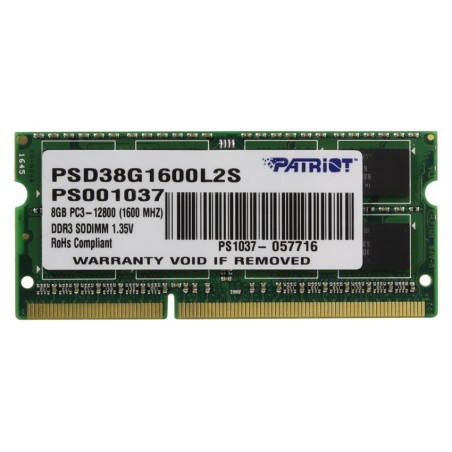 Patriot/SO-DIMM DDR3L/8GB/1600MHz/CL11/1x8GB