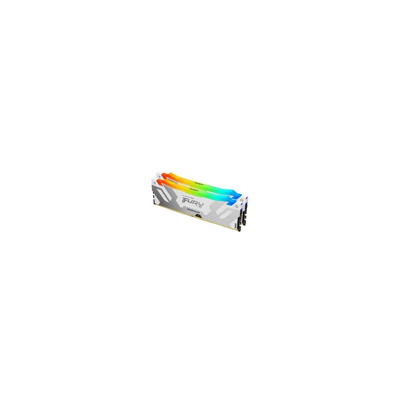 KINGSTON DIMM DDR5 32GB (Kit of 2) 6400MT/s CL32 FURY Renegade Bílá RGB XMP