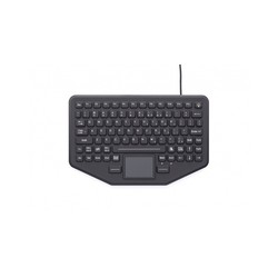 Gamber Johnson Skinnyboard Mobile KBD W/TPAD/F12 Red Lit Silicone Rubber VESA EN