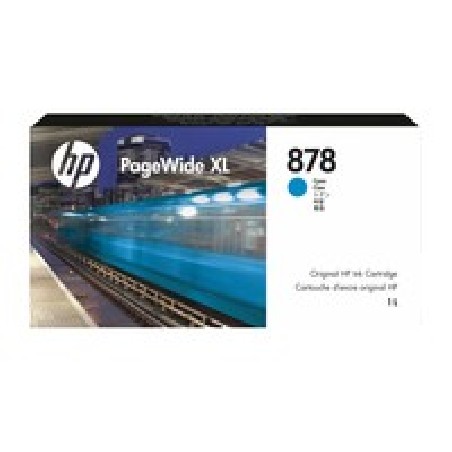 HP 878 1L Cyan PageWide XL Ink/Crtg