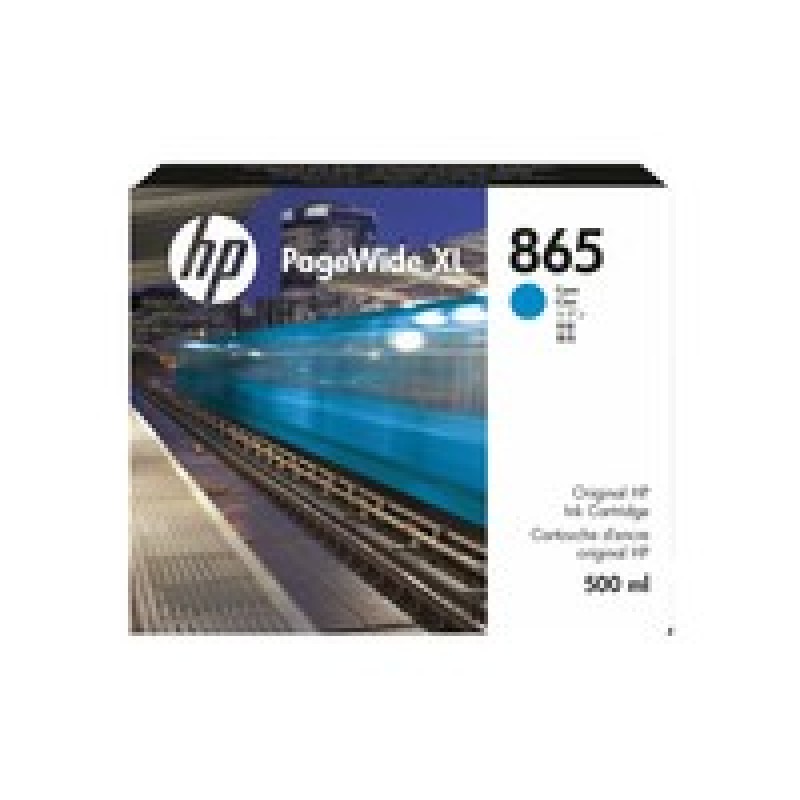 HP 865 500ML Cyan PageWide XL/Ink Crtg