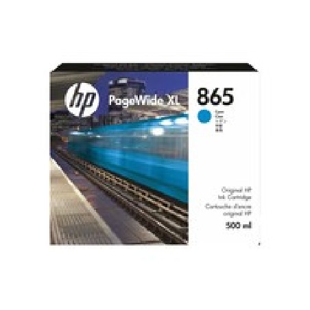 HP 865 500ML Cyan PageWide XL/Ink Crtg