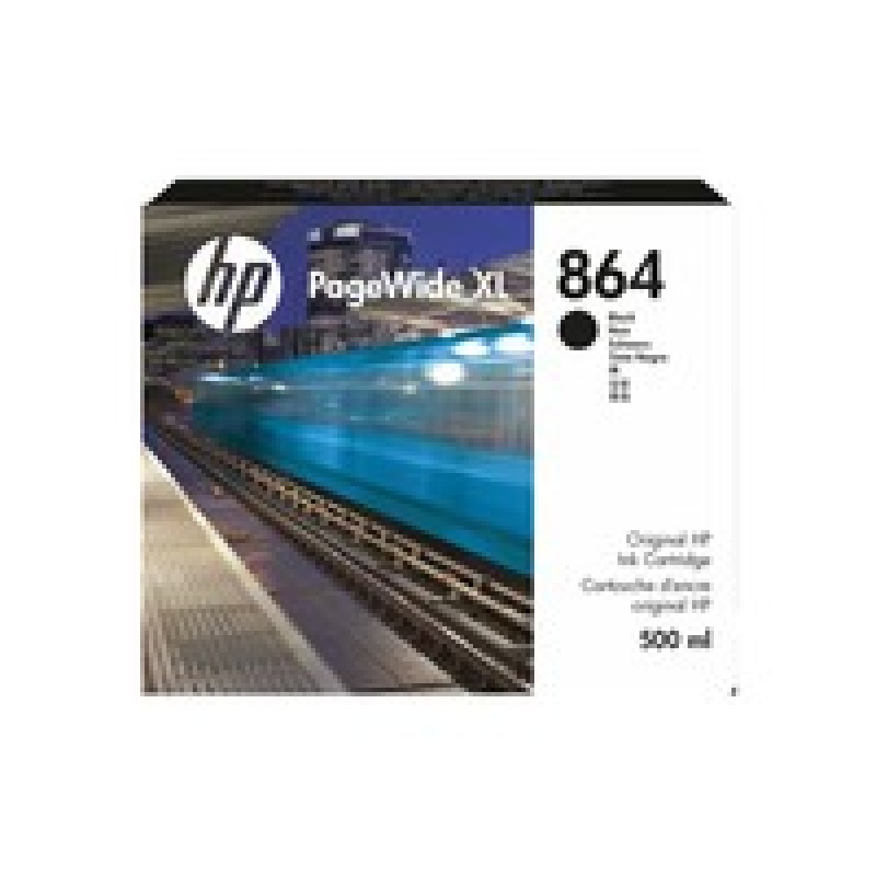 HP 864 500ML Black PageWide XL/Ink Crtg