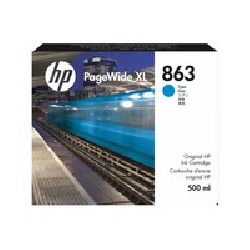 HP 863 500ML Cyan PageWide XL/Ink Crtg