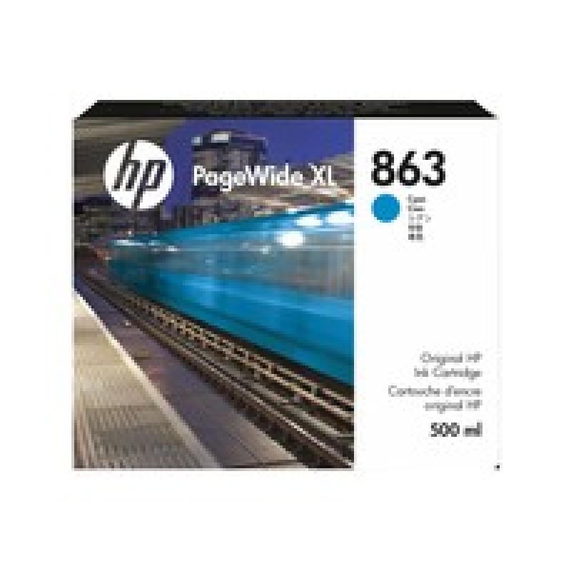 HP 863 500ML Cyan PageWide XL/Ink Crtg