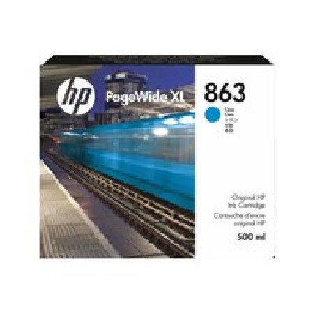 HP 863 500ML Cyan PageWide XL/Ink Crtg