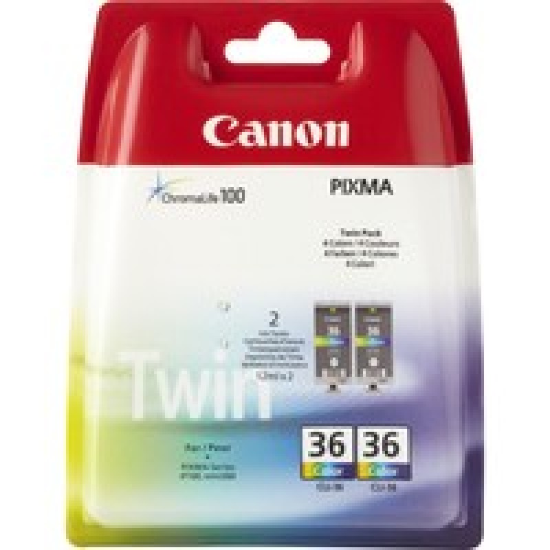 Canon CLI-36 Twinpack Blister/Colour Ink Value Pack