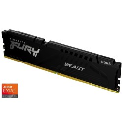 KINGSTON DIMM DDR5 16GB 6000MT/s CL30 ECC FURY Beast EXPO Černá