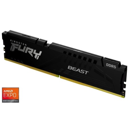 KINGSTON DIMM DDR5 16GB 6000MT/s CL30 ECC FURY Beast EXPO Černá