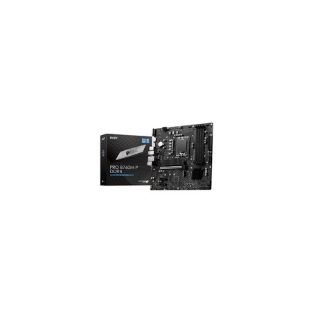 MSI MB Sc LGA1700 PRO B760M-P DDR4, Intel B760, 4xDDR4, 1xDP, 1xHDMI, 1xVGA, mATX