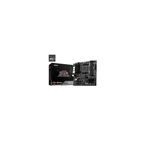 MSI MB Sc AM4 B550M PRO-VDH WIFI, AMD B550, 4xDDR4, VGA, mATX