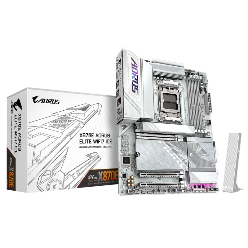 GIGABYTE X870E AORUS Elite WIFI7 Ice/AM5/ATX