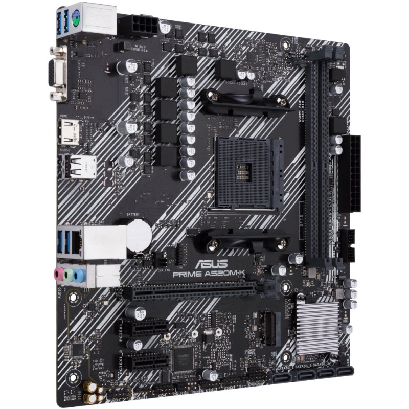 ASUS MB Sc AM4 PRIME A520M-K, AMD A520, 2xDDR4, 1xHDMI, 1xD-Sub, mATX