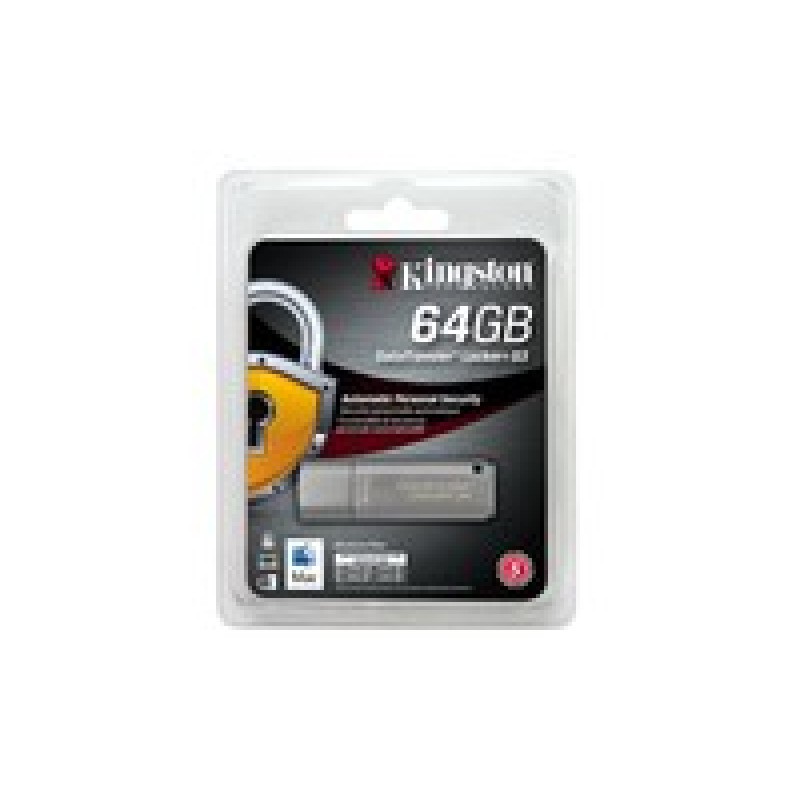 Kingston 64GB USB 3.0 DT Locker+ G3/W/Automatic Data Security