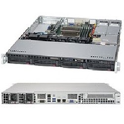 Supermicro 1U Bare 1XEON E3V6 C236 4X3.5HS/400WR 64GB SATA3 2XGBE 1PCIE