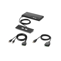 2-PORT SINGLE HEAD HDMI MODULAR/SECURE KVM SWITCH PP4.0 W/REMOTE