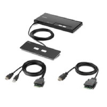 Linksys 2-Port Single Head HDMI Modular/Secure KVM Switch PP4.0 W/Remote