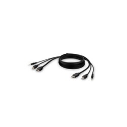 HDMI/USB/AUD CBLHDMI/M/M USB A/B 6IN