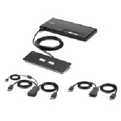 Linksys 2-Port Dual Head DP Modular/Secure KVM Switch PP4.0 W/Remote