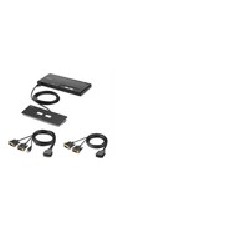 Linksys 2-Port Dual Head DVI Modular/Secure KVM Switch PP4.0 W/Remote