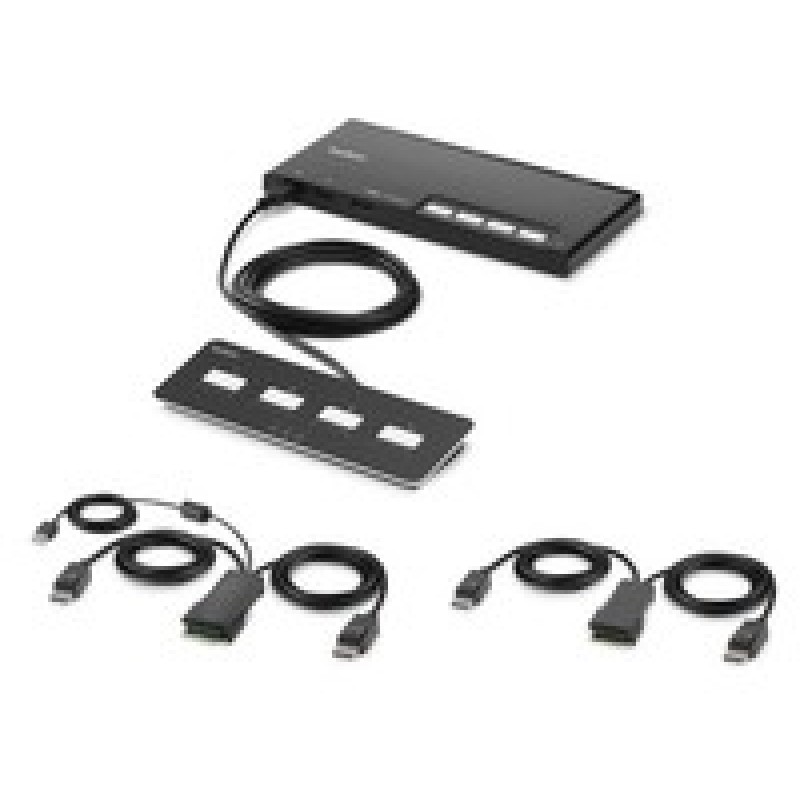 Linksys 4-Port Dual Head DP Modular/Secure KVM Switch PP4.0 W/Remote