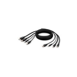 Linksys Dual mDP TO DP/USB/Aud/Cbl VID M/M USB A/B 6IN